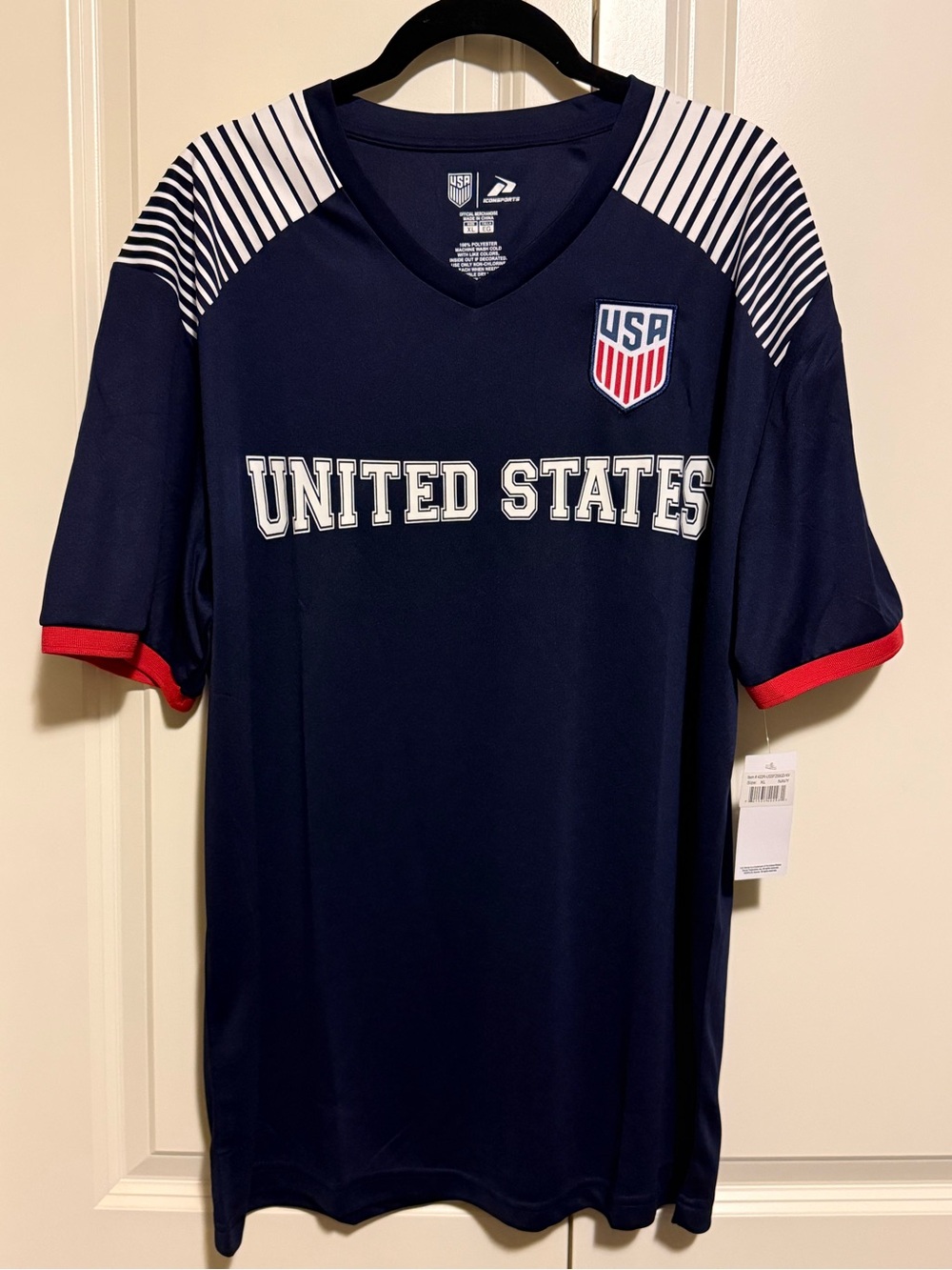 Men's Navy USA United States Short Sleeve Jersey